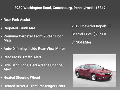 Used 2019 Chevrolet Impala LT w/ LT Convenience Package image 13