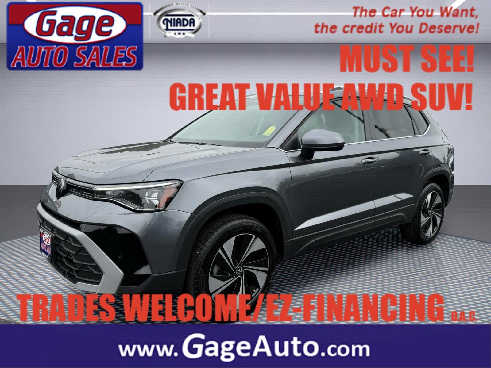 Used 2025 Volkswagen Taos SE AWD/4WD image 1