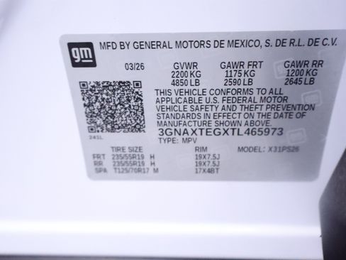 New 2026 Chevrolet Equinox RS w/ Convenience Package III AWD/4WD image 36