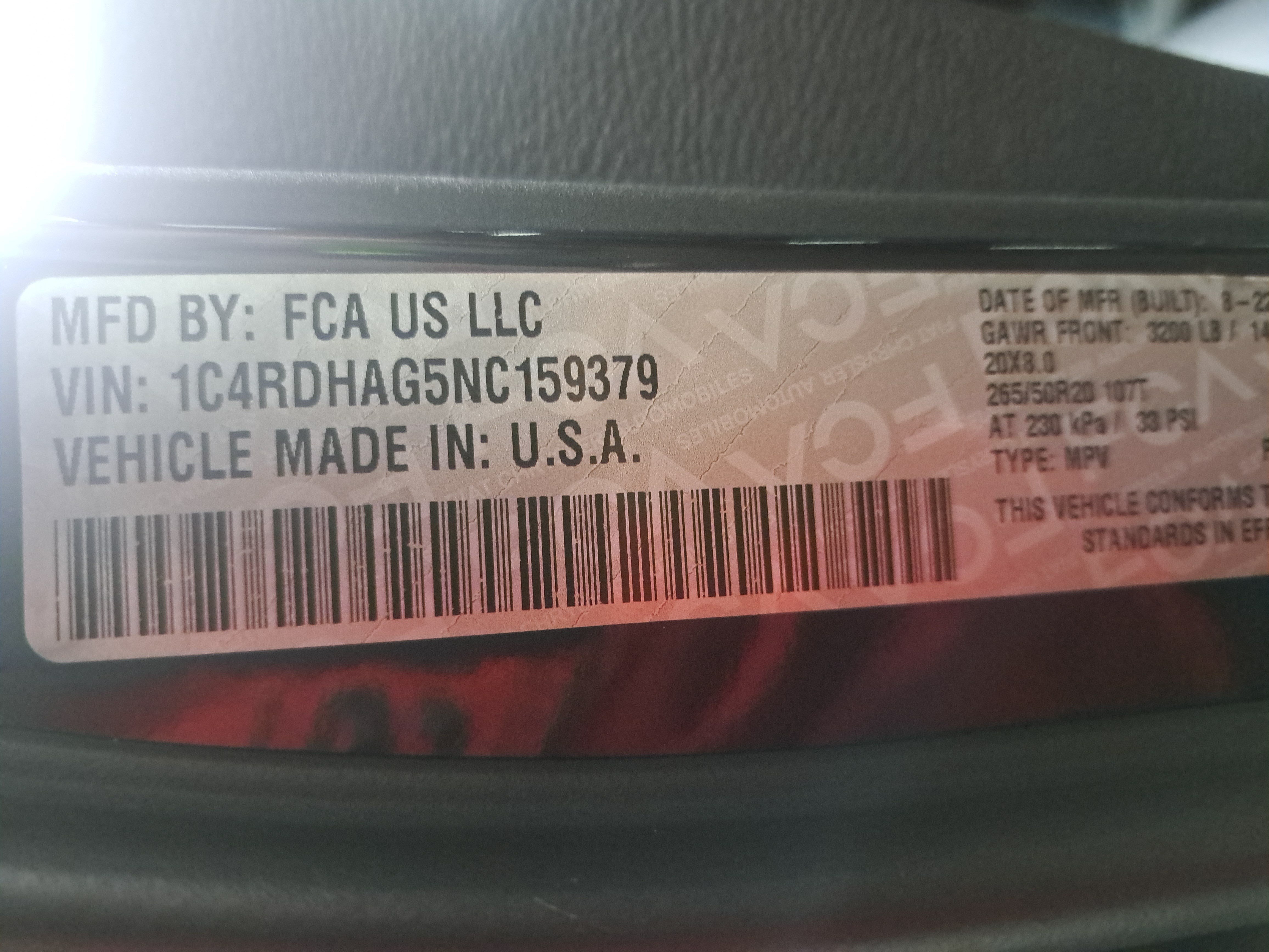 Used 2022 Dodge Durango SXT w/ Blacktop Package RWD image 36