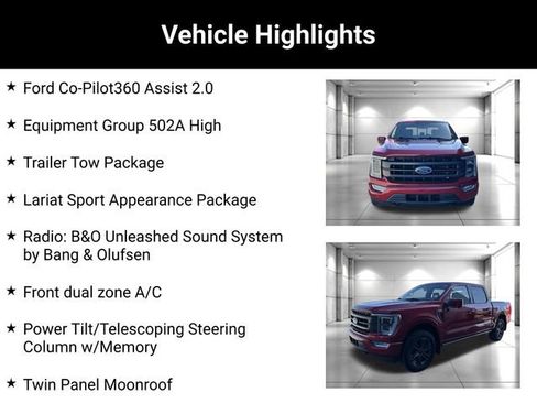 Used 2023 Ford F150 Lariat w/ Equipment Group 502A High AWD/4WD image 2