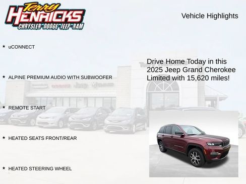 Used 2025 Jeep Grand Cherokee Limited AWD/4WD image 4