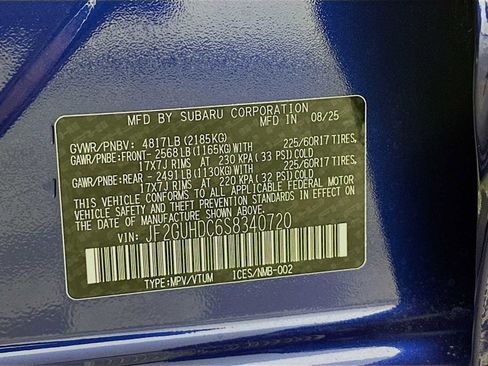 Certified 2025 Subaru Crosstrek 2.0i Premium AWD/4WD image 29