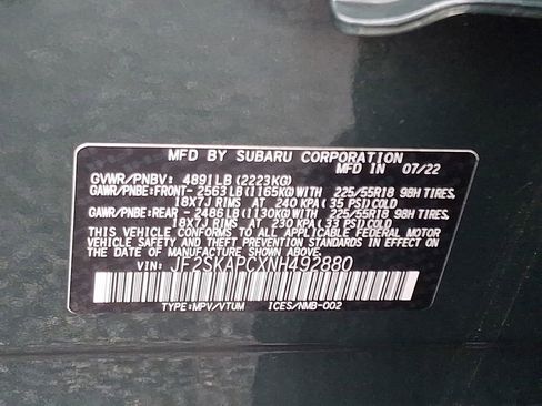 Certified 2022 Subaru Forester Limited w/ Popular Package #3 image 31