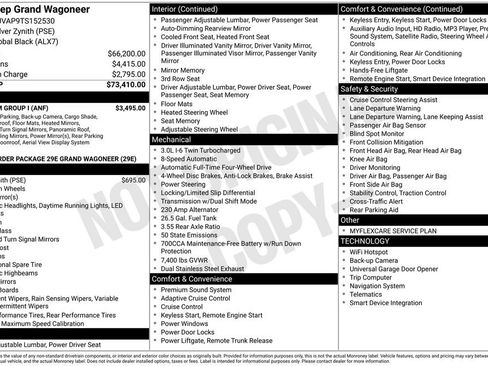 New 2026 Jeep Grand Wagoneer 4WD w/ Premium Group I image 3