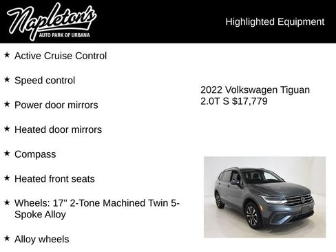 Used 2022 Volkswagen Tiguan S AWD/4WD image 17