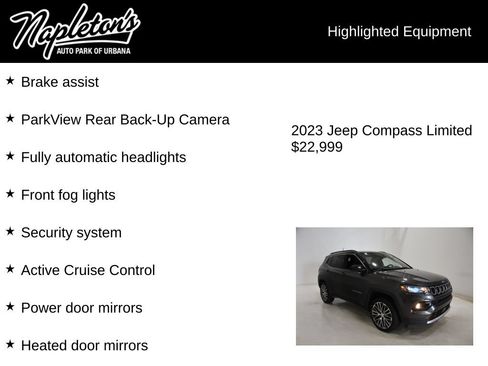 Used 2023 Jeep Compass Limited w/ Elite Group AWD/4WD image 16
