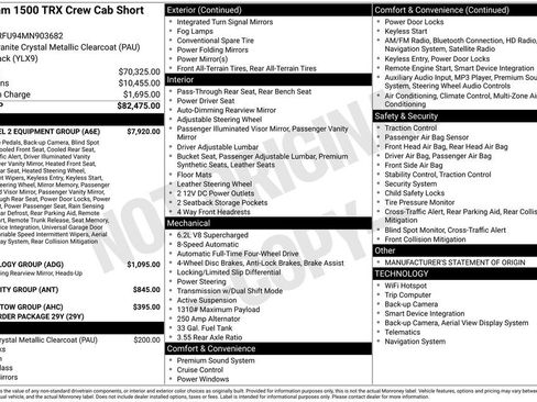 Used 2021 RAM 1500 TRX w/ TRX Level 2 Equipment Group AWD/4WD image 2