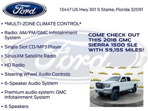 Used 2018 GMC Sierra 1500 SLE w/ Suspension Package, Off-Road AWD/4WD image 15