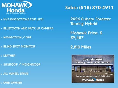 Used 2026 Subaru Forester Touring AWD/4WD image 3