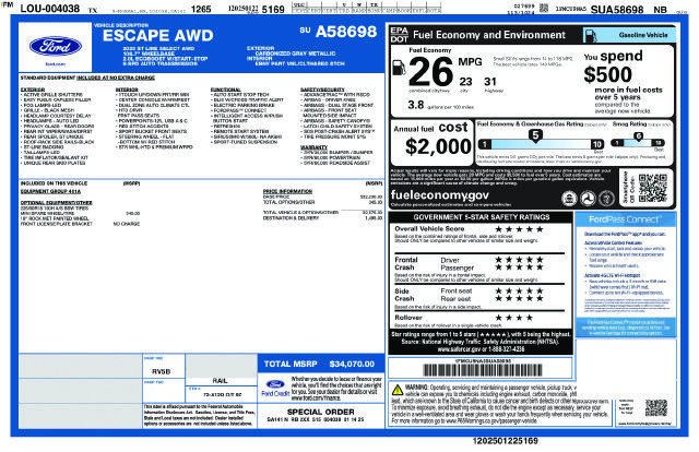 Used 2025 Ford Escape ST-Line Select AWD/4WD image 13