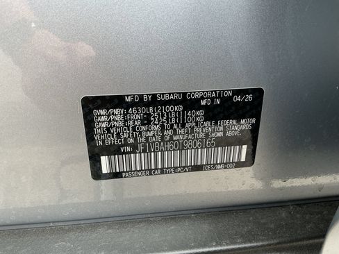 New 2026 Subaru WRX AWD/4WD image 25
