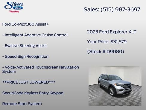 Used 2023 Ford Explorer XLT w/ Equipment Group 202A AWD/4WD image 16