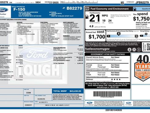 Used 2018 Ford F150 XL w/ Equipment Group 101A Mid image 2