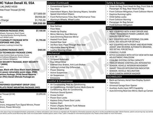 Certified 2022 GMC Yukon XL Denali w/ Denali Premium Package AWD/4WD image 38