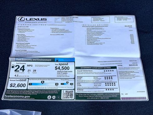 New 2026 Lexus RX 350 Premium AWD/4WD image 22