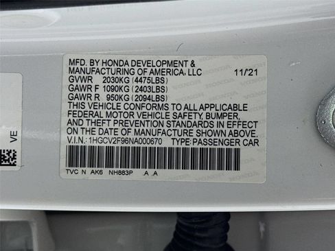 Used 2022 Honda Accord Touring image 33