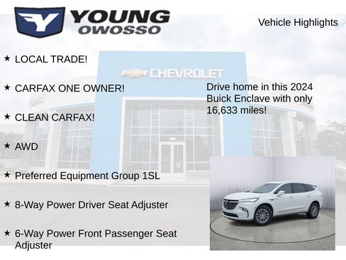 Used 2024 Buick Enclave Essence w/ LPO, Floor Liner Package image 7