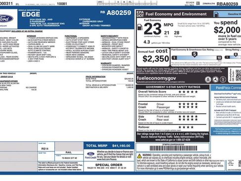 Used 2024 Ford Edge SEL AWD/4WD image 7