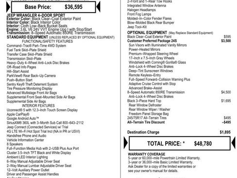 Used 2024 Jeep Wrangler Unlimited Sport AWD/4WD image 7