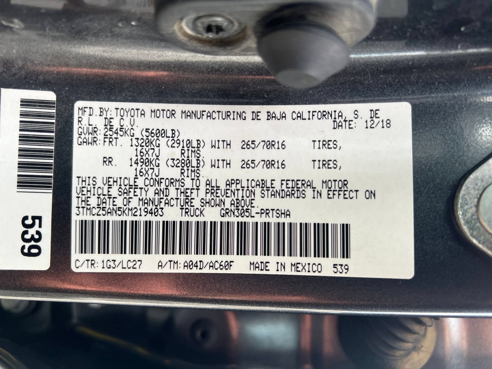 Used 2019 Toyota Tacoma TRD Off-Road AWD/4WD image 34
