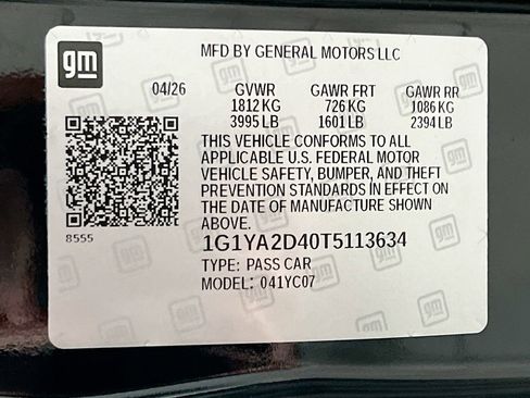 New 2026 Chevrolet Corvette Stingray Coupe w/ Battery Protection Package RWD image 29