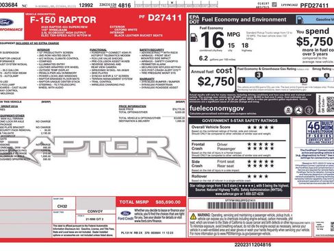 Used 2023 Ford F150 Raptor AWD/4WD image 23
