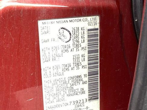 Used 2016 Nissan Frontier SV AWD/4WD image 10