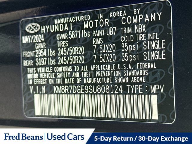 Certified 2025 Hyundai Palisade Calligraphy AWD/4WD image 42