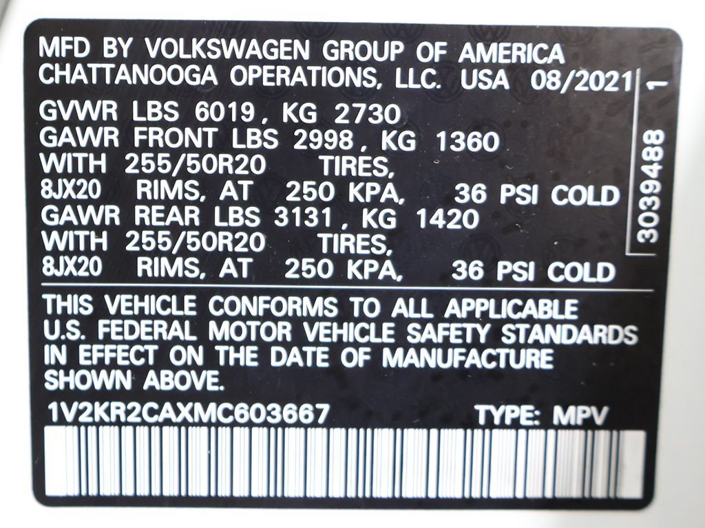 Used 2021 Volkswagen Atlas SE AWD/4WD image 58