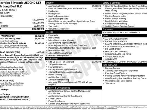 New 2025 Chevrolet Silverado 2500 LTZ w/ LTZ Plus Package image 26