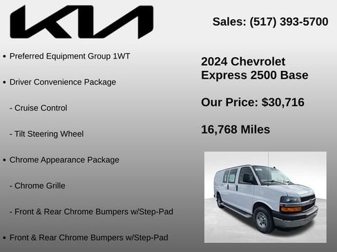 Used 2024 Chevrolet Express 2500 Work Van w/ Driver Convenience Package image 5