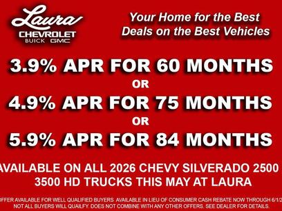 New 2026 Chevrolet Silverado 2500 Custom w/ Custom Value Package