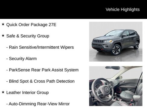 Used 2018 Jeep Compass Trailhawk w/ Leather Interior Group AWD/4WD image 5