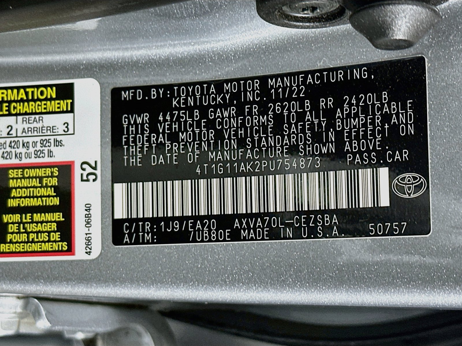 Certified 2023 Toyota Camry SE w/ Cold Weather Package FWD image 30