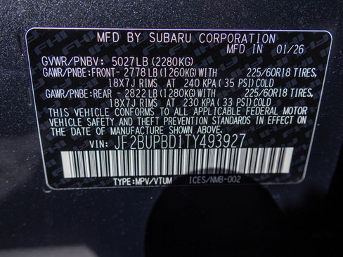 New 2026 Subaru Outback Premium AWD/4WD image 48