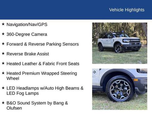 Certified 2025 Ford Bronco Sport Outer Banks w/ Outer Banks Tech Package+ image 27