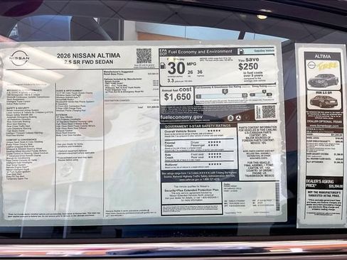 New 2026 Nissan Altima 2.5 SR FWD image 16