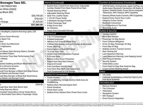 Used 2025 Volkswagen Taos SEL image 34