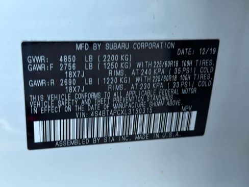 Used 2020 Subaru Outback Touring image 39