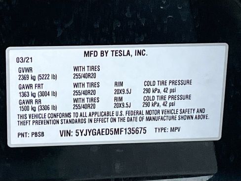 Used 2021 Tesla Model Y 2WD image 33