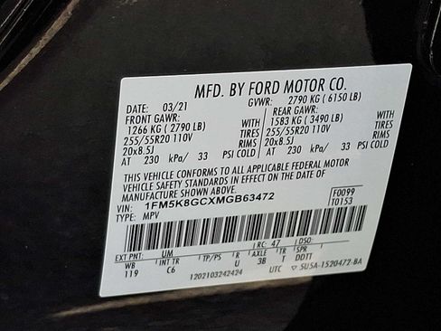 Used 2021 Ford Explorer ST w/ Equipment Group 401A AWD/4WD image 28