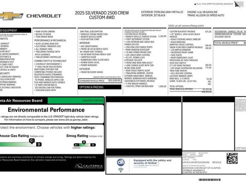 Used 2025 Chevrolet Silverado 2500 Custom w/ Custom Value Package AWD/4WD image 32