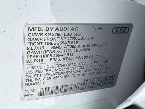 New 2026 Audi Q3 quattro 2.0T image 19