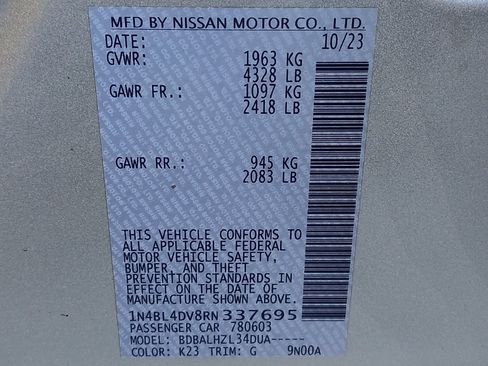 Used 2024 Nissan Altima 2.5 SV FWD image 33