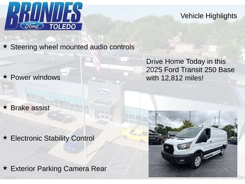 Used 2025 Ford Transit 250 Low Roof w/ Exterior Upgrade Package RWD image 12
