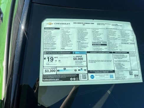 New 2026 Chevrolet Corvette Stingray Preferred Conv w/ Z51 Performance Package image 31