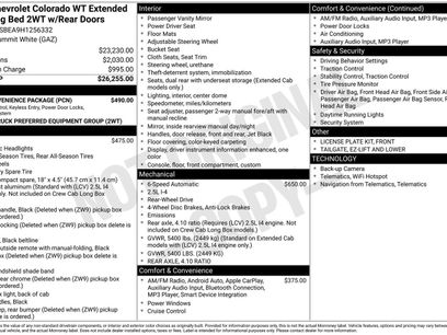 Used 2017 Chevrolet Colorado W/T w/ WT Convenience Package