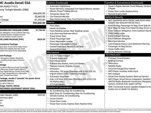 Used 2022 GMC Acadia Denali w/ Denali Technology Package FWD image 32