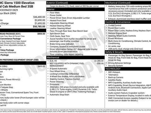 Used 2021 GMC Sierra 1500 Elevation w/ X31 Off-Road Package AWD/4WD image 38